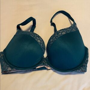 Victoria's Secret Perfect Shape Teal Lace Bra